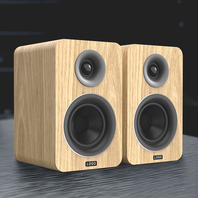 Round-tweeter-wood-grain-box-speaker